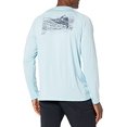 thumbnail image 2 of HUK Men's Standard KC Pursuit Long Sleeve Sun Protecting Fishing Shirt, Light on Sail-Ice Blue, Large, 2 of 3