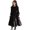 Black, variant on KYAIGUO Kids Toddler Girls Spring Corduroy Dress Baby Fall Ruffle Long Sleeve Dresses Onesies Ankle-Length Skirt for 5-14T