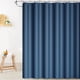 thumbnail image 5 of Cortina de ducha Lksixu de 120 x 180 cm, color sólido, con ganchos, impermeable, de secado rápido, ligera, de plástico, estilo minimalista, ideal para baños y spa., 5 of 8