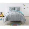 thumbnail image 2 of Laura Hart Enfants Solide Turquoise et Gris Réversible 3 Pièces Complet/Grand Couette Ensemble, 2 of 9