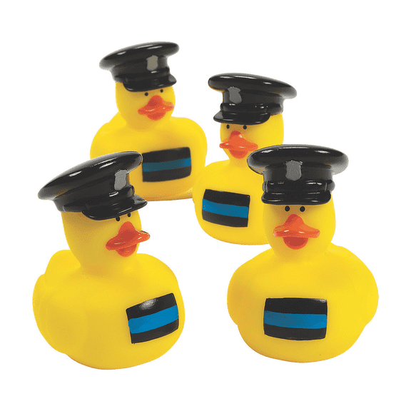 Thin Blue Line Rubber Duckies - Toys - 12 Pieces