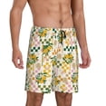thumbnail image 2 of Pofeuu Lemon Print Men's Soft Woven Elastic Waistband Sleep Pajama Short-Medium, 2 of 6