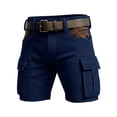 thumbnail image 4 of Cargo Shorts Men Textured Lightweight Performance Hiking Cargo Shorts Summer Relaxed Running Outdoor Shorts, 4 of 5