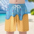 thumbnail image 2 of Boys Casual Shorts Athletic Gym Shorts Elastic Waist With Pockets Summer Sports Outdoor Homewear Kids Light Blue 6 Y 7 Y, 2 of 4