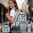 thumbnail image 2 of Yspwyqan Blue Camo Bow Kids Backpack Set for Back to School Gifts, 4Pcs Backpack and Lunchbox with Pencil Case, Lightweight Multi-Pocket School Bags Fits 15.6 Laptop for Elementary, 2 of 7