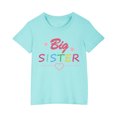 thumbnail image 2 of Piuwrlz 7 Years Kids Short T Shirt Sleeve Girls Light Blue T-Shirt Crew Neck Cotton Shirt Top Light Blue Size 7 Years, 2 of 4
