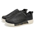 thumbnail image 3 of Men's Perforated Leather Slip-On Loafers, Breathable Casual Shoes with Thick Non-Slip Sole, Comfortable Footwear for Summer, Office, and Everyday Wear, 3 of 10