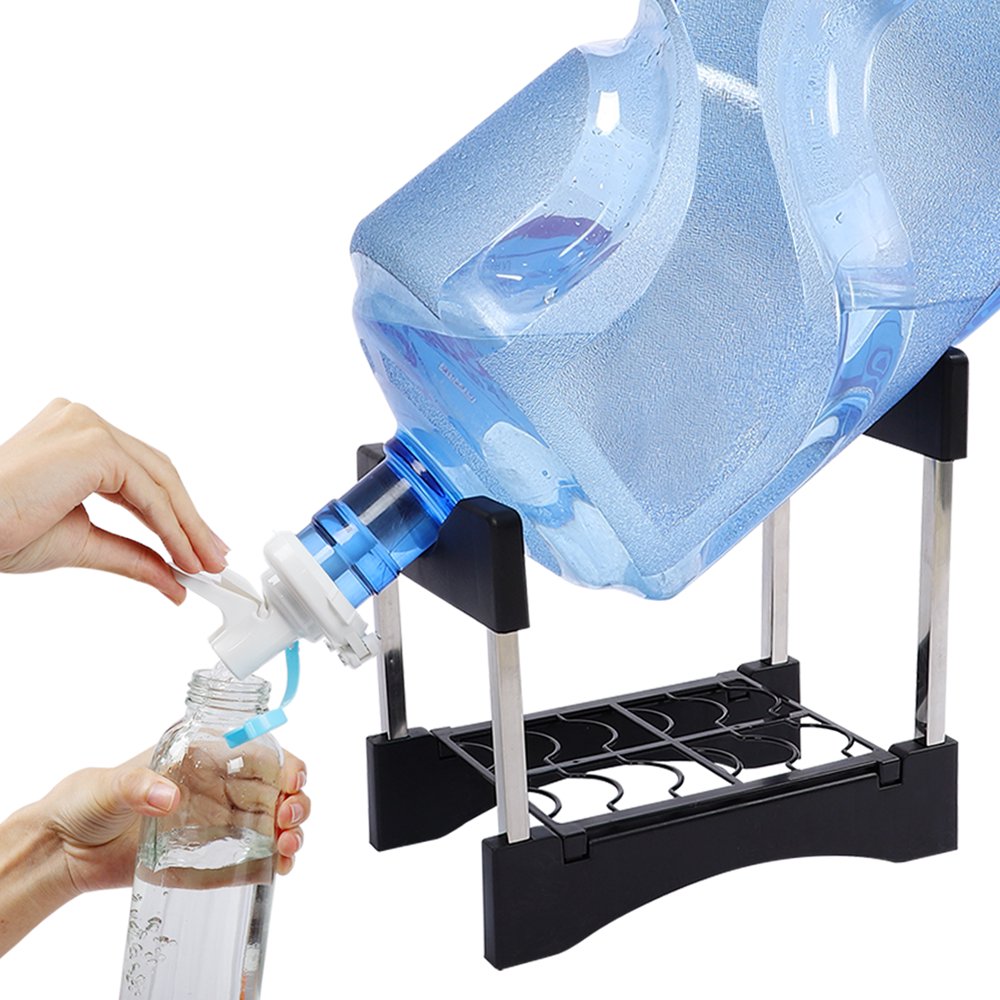 Stainless Steel 35 Gallon Water Jug Stand Dispenser Valve for 55mm Non