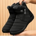 thumbnail image 3 of Unisex Winter High-Top Boots, Water-Resistant Nylon Casual Shoes with Warm Fleece Lining & Side Zipper, 2025 Cold Weather Collection, 3 of 11