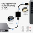 thumbnail image 2 of Câble HDMI vers VGA pour TV - Connecteur HDMI vers VGA pour Ordinateur PC, Bureau, Portable, Moniteur, Projecteur, HDTV, Raspberry Pi, 2 of 4