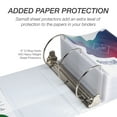 thumbnail image 6 of Samsill Durable 6" Locking D-Ring View Binder, White, 6 of 7