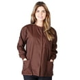 thumbnail image 4 of Natural uniforms Women's Scrub Jacket Warm Up Lightweight Medical Scrub Jacket - Pack of 3 Set (Chocolate, Medium), 4 of 6