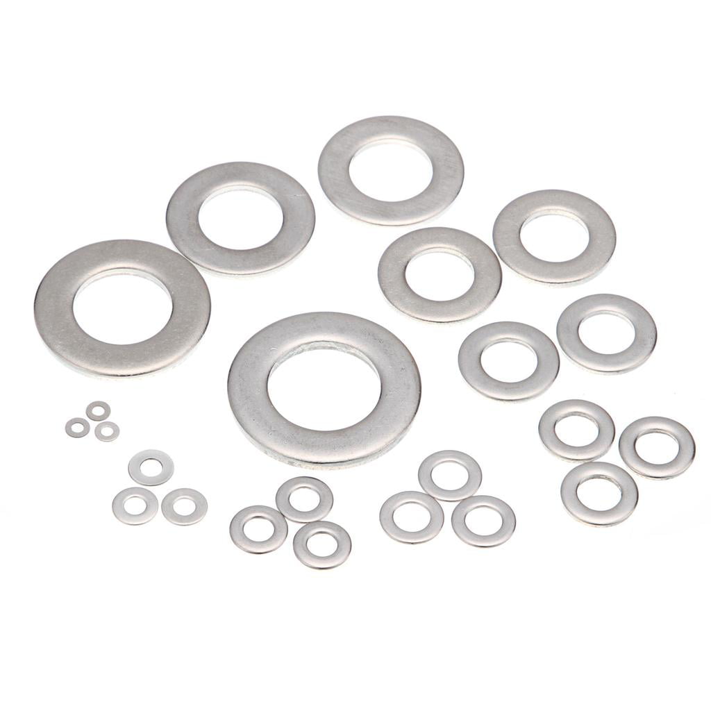 Details about   Flat and Lock Washer Assortment 50 Pieces Washers Stainless Steel Pads M6 