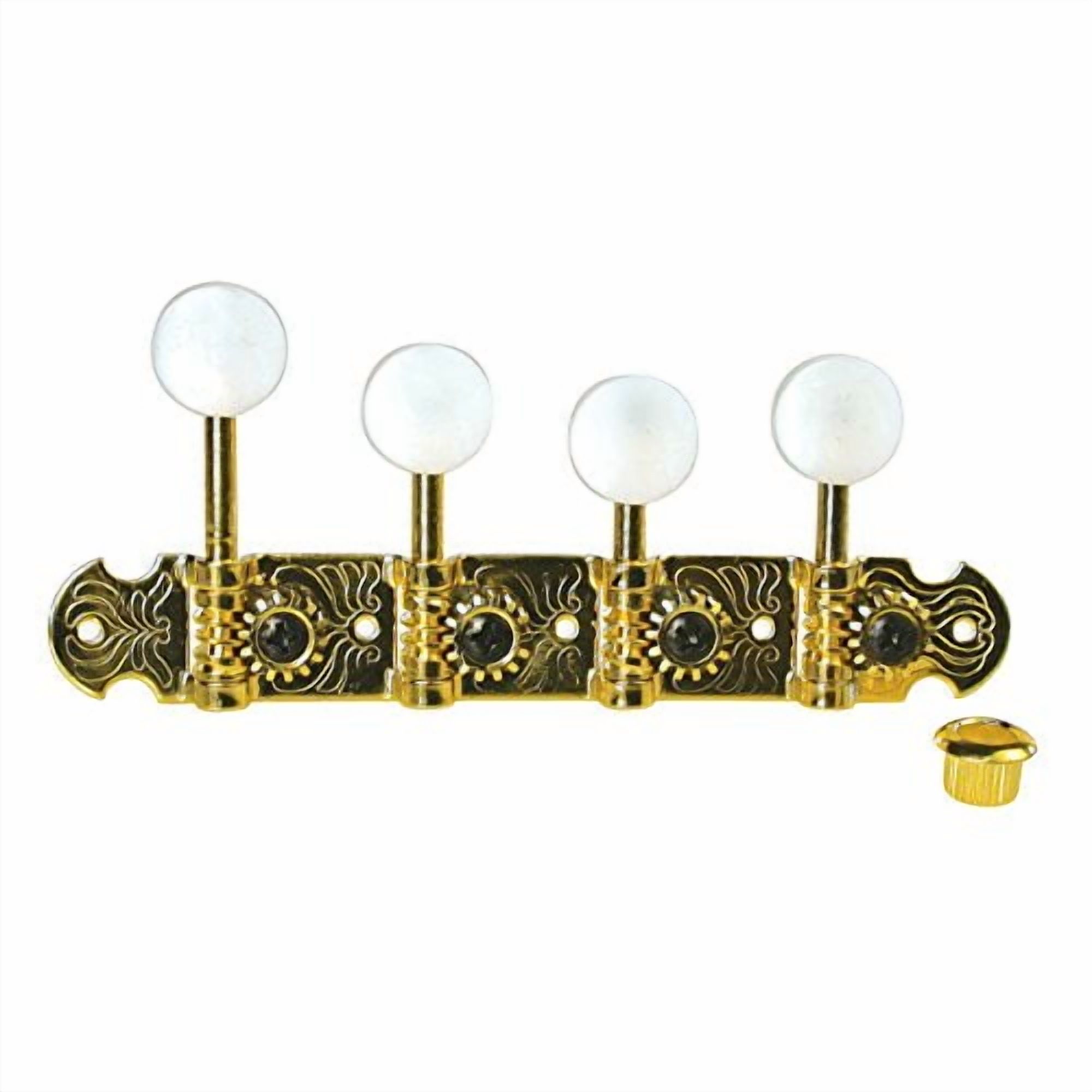 Golden Gate FM-3 Embossed F-Model Mandolin Tuners – 2 Planks (4+4) – Gold