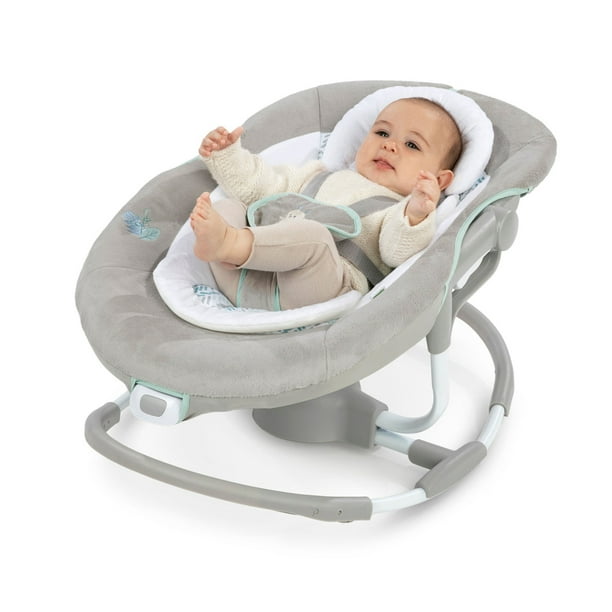 Ingenuity InLighten Baby Electric Swing Rocker Chair with Lights Gray Walmart