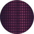 thumbnail image 1 of Ahgly Company Machine Washable Indoor Round Transitional Dark Magenta Purple Area Rugs, 5' Round, 1 of 7