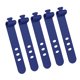 thumbnail image 1 of Organizador de cables de silicona reutilizable de 5 piezas, bridas flexibles para auriculares, TV, cables USB, ordenador, bolsas de comida, cortinas, paraguas y soluciones de almacenamiento., 1 of 8