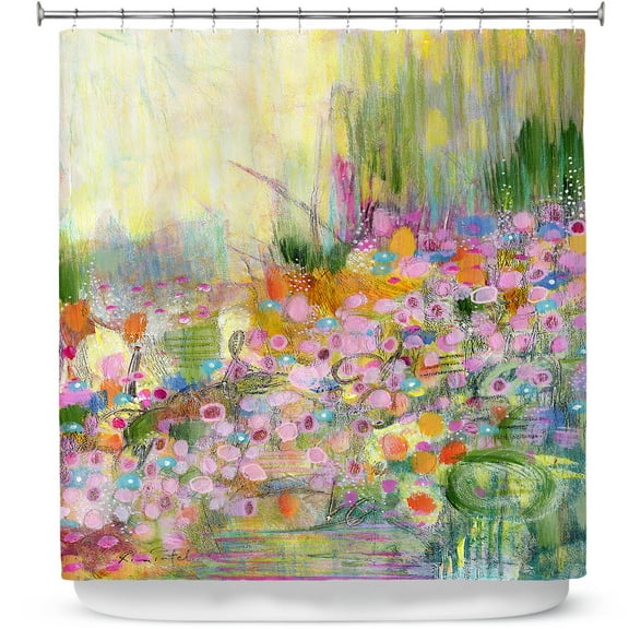 Shower Curtains 70" x 73" from DiaNoche Designs by Rina Patel Art - Poppies