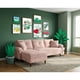 thumbnail image 1 of Sala Modular Sofá Cama Reversible De Velvet Palo De Rosa Beehive Memory Foam Modelo Aventus, 1 of 8