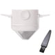 thumbnail image 1 of Filtro Plegable Acero Inoxidable Con Cepillo Gotero () Blanco, 1 of 9