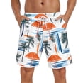 thumbnail image 2 of SOOMLON Men Swim Trunks Long Big and Tall Beach Shorts Quick Dry Swim Shorts with Liner Pockets Palm Tree Board Shorts, 2 of 7