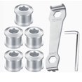 thumbnail image 1 of 5PCS Bike Chainring Bolts 4.9mm Single Chainwheel Screws with Mounting Wrench, 1 of 6