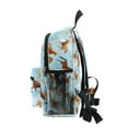 thumbnail image 4 of ALAZA Running Horse Blue School Backpack Small Bookbag Mini Bags, 4 of 6