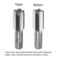 thumbnail image 3 of Uxcell M24 x 1 Alloy Tool Steel Taper/Bottom Screw Thread Taps Metric Hand Tap Set 1 Pair, 3 of 6