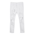 thumbnail image 2 of Pantalones rasgado agujeros grandes y ajustados para mujer Pantalones de mezclil elástica S Sunnimix Pantalones vaqueros de mujer, 2 of 8
