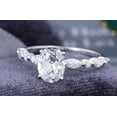 thumbnail image 2 of Jewelerix Wonderful Oval Cut Ring 1.50 CT Silver Moissanite Diamond Engagement Ring Comfort Fit Wedding Promise Rings for Her, 2 of 5