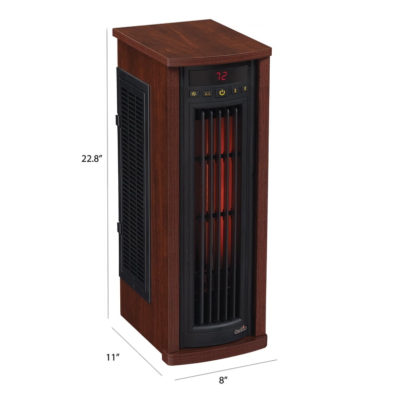 Duraflame Portable Electric Infrared Quartz Oscillating Tower Heater,  Cherry - Walmart.com