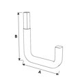 thumbnail image 3 of Gancho individual haake® para pared, acero galvanizado con engomado térmico, soporta hasta 30 kg, organizador de pared, 3 of 3