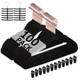 thumbnail image 1 of Perchas de terciopelo antideslizantes VECELO, 100 unidades, color negro, 1 of 9