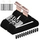 thumbnail image 1 of Perchas de terciopelo antideslizantes VECELO, 100 unidades, color negro, 1 of 9