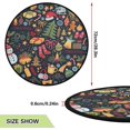 thumbnail image 3 of Coolnut Christmas Christmas Tree Mat Round Christmas Tree Stand Mat Decoration for Holiday Party Home Christmas Day Ornaments Floor Door, 28.3", 3 of 6