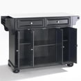 thumbnail image 3 of Crosley Furniture Alexandria Wood Granite Top Kitchen Island in Black, 3 of 8