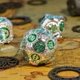 thumbnail image 4 of Cusdie 7-Die Metal DND Dice Set, Steampunk Gear Design Metal Polyhedral D&D Dice Set for DND Dungeons and Dragons TTRPG Role Playing Games, 4 of 5