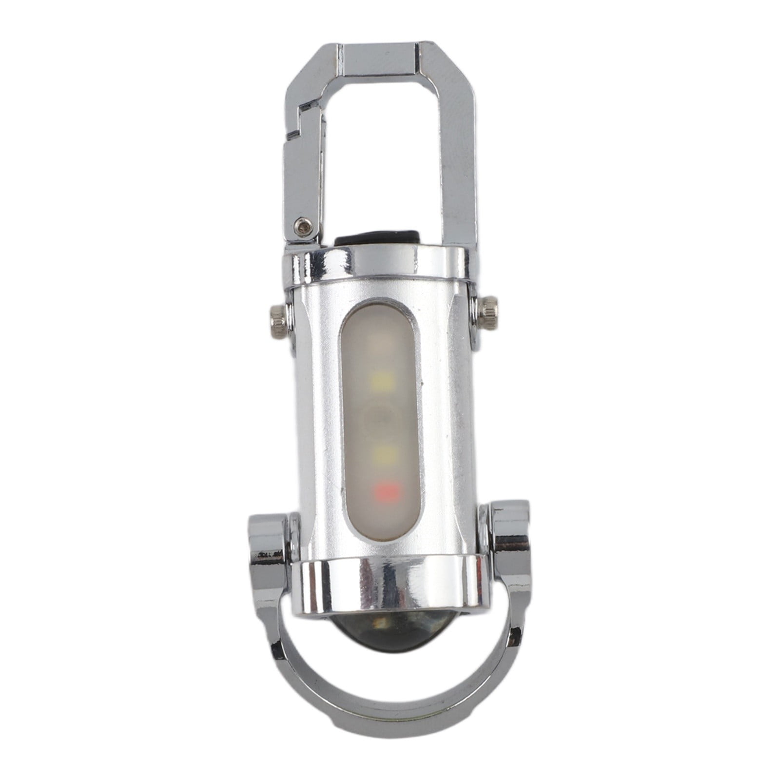 Rechargeable Keychain Flashlight 1200 Lumen 6 Modes for Mini LED Light With Type-C Charging Waterproof Aluminum Alloy For Hiking for Camping Walking(Silver)