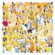 thumbnail image 1 of Pegatinas Bananas Cats de vinilo impermeables con forma de anime, 50 unidades/lote, 1 of 4