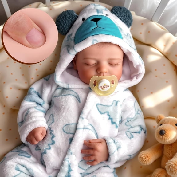 Muñeco Bebé BABESIDE 51 cm Realista y Articulado Niño