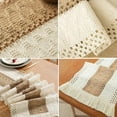 thumbnail image 5 of Boho Farmhouse Linen Table Runner–Rustic Macrame with Tassels, Burlap & Cotton Blend for Home Decor and Holiday Events, 5 of 6