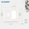 thumbnail image 4 of Wall Plate Midsize 1-Toggle/1-Decorator/Rocker , 2 Gang,White (10-Pack), 4 of 5