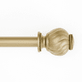 thumbnail image 1 of Mainstays 3/4" Gold Marengo Knob Adjustable Single Curtain Rod Set, 30"-84", 1 of 7