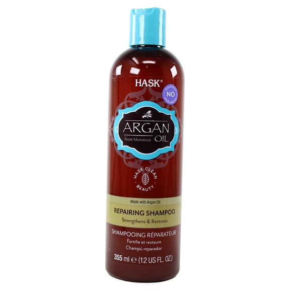 4 Pack - Hask Argan Oil Repairing Shampoo, 12 oz
