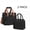 BLACK, variant on CALLINOX 2 Pack Reusable Insulated Lunch Bag 7L and 17L Portable Freezable Soft Cooler Tote with Adjustable Shoulder Strap for Work School Travel Picnic