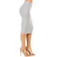 thumbnail image 2 of Women's Pull On High Waist Casual Office Bodycon Solid Pencil Skirt S-3XL, 2 of 5