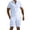 White, variant on Short Sets for Men Summer Casual Short Sleeve Quarter Zip Polo Shirt and Shorts 2 Piece Matching Set Tracksuit