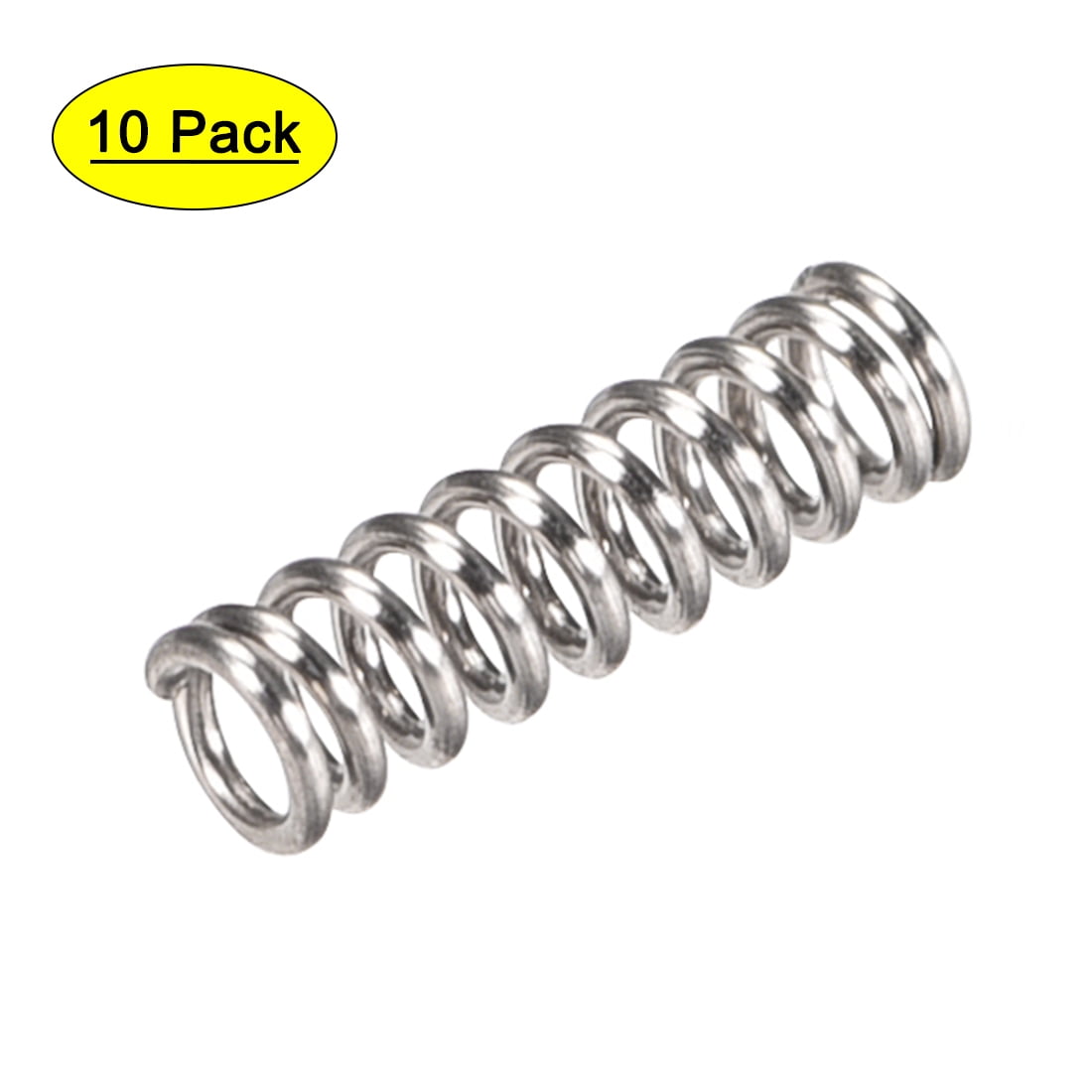 10Pcs 0.5mm Wire Diameter 5/6mm OD Stainless Steel Compression Pressure Spring 