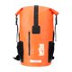 thumbnail image 5 of Mochila impermeable de 35 litros, bolsa seca de 28 x 52 cm con correa para el pecho, de PVC, diseño ergonómico para desplazamientos en bicicleta, Naranja, 5 of 8