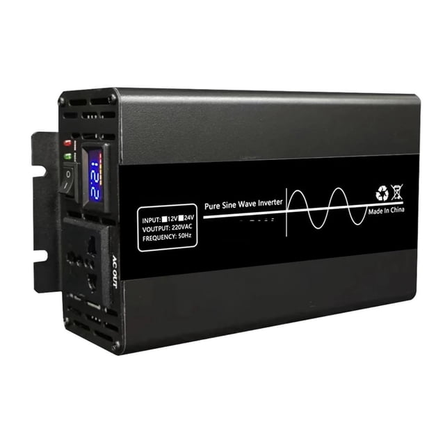 Pure Sine Wave Inverter 8000W Portable Power Bank Converter Solar Inverter DC12V 24V To AC Solar Car Converter ,Easy to Use
